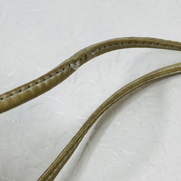 Coach ID Badge Lanyard Brown Leather w Purple Flower - Picture 10 of 10